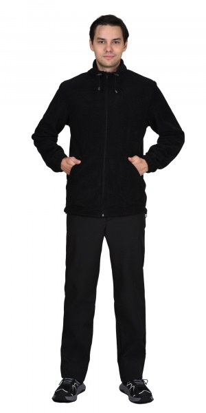 Куртка флисовая, черный (тк.Флис,280)